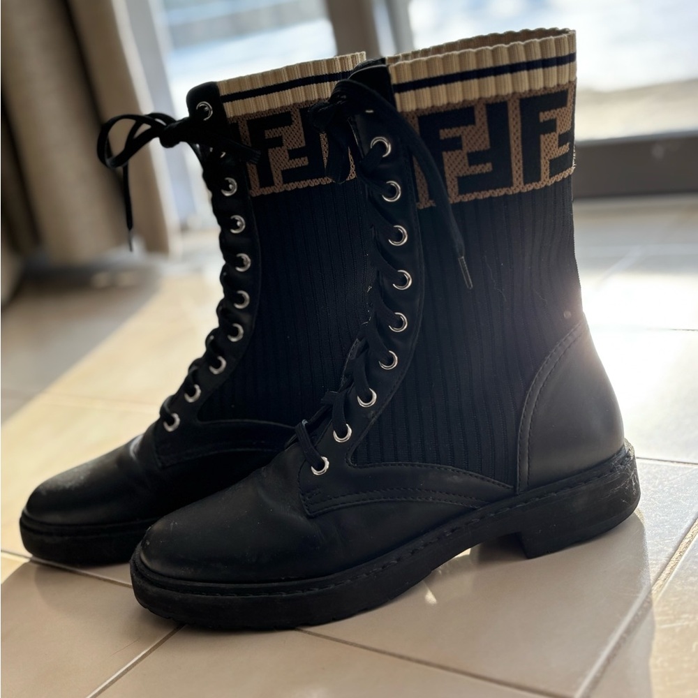 Fendi lightly worn combat boots